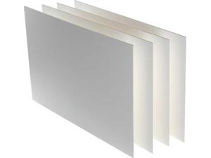 Χαρτόνι μακέτας 50x70cm λευκό σε διάφορα πάχη (1 τεμάχιο)